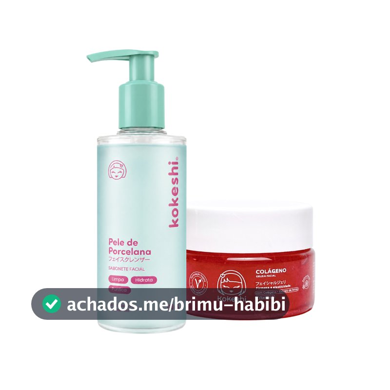 Kit Geleia de Colágeno e sabonete pele de porcelana Kokeshi