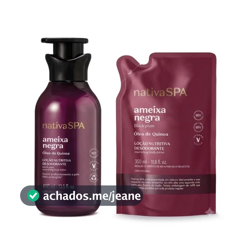 Compre Hidratante Ameixa Negra e Ganhe Refil - O Boticário