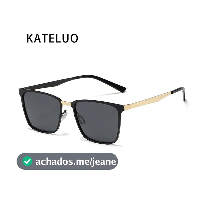 KATELUO Óculos De Sol Fotocromáticos Polarizados De Metal Com Armação Quadrada Para Dirigir E Andar De Bicicleta Z5015