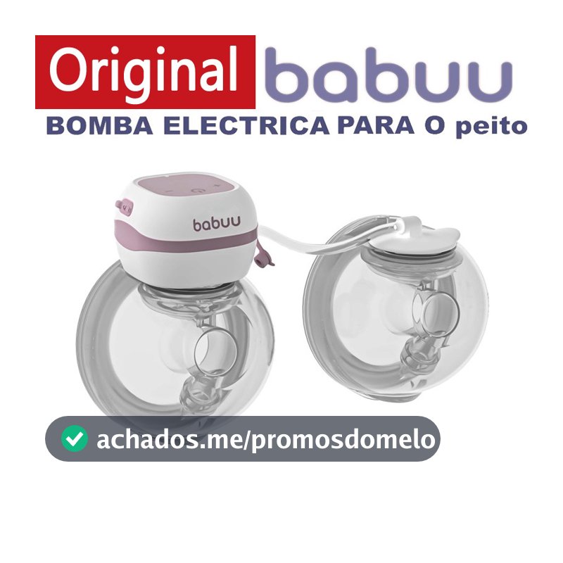 Original BABUU Bomba de leite elétrica de dupla sucção Portátil Dupla Elétrica Mãos-Livres  Função de LCD