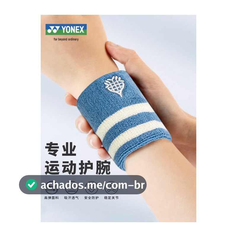 Yonex yonex Badminton pulseira capa protetora yy esportes Fitness pulseira absorvente de suor com cesta tênis de vôlei