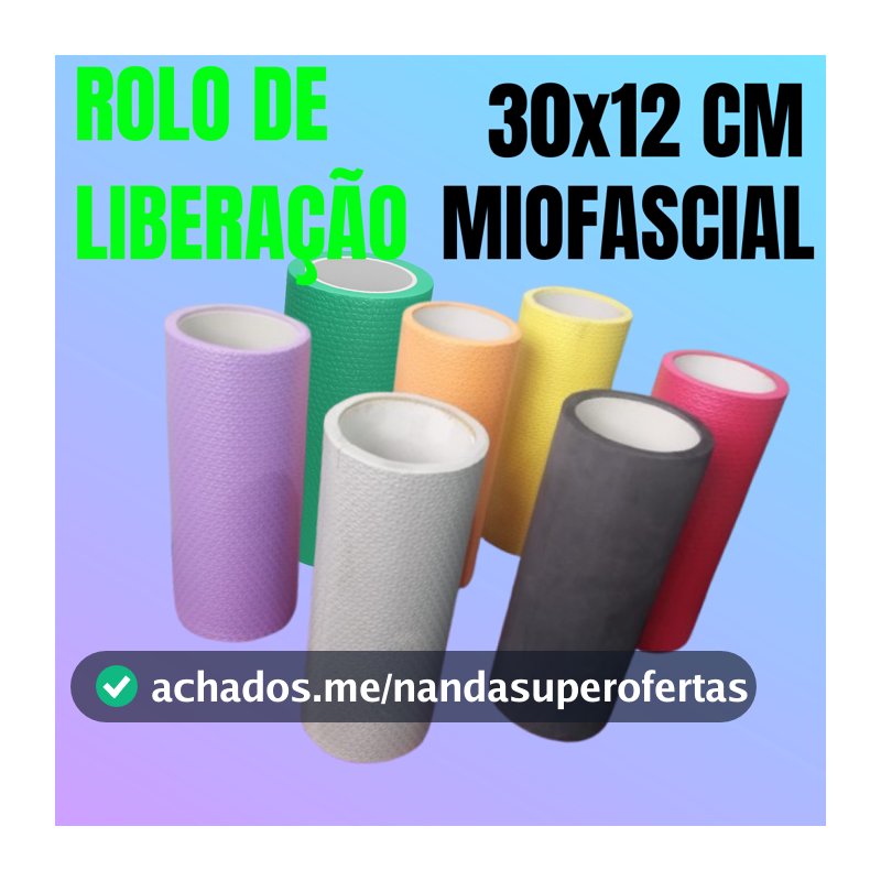 ROLO DE LIBERACAO MIOFASCIAL MASSAGEM 30x12 EVA FISIOTERAPIA