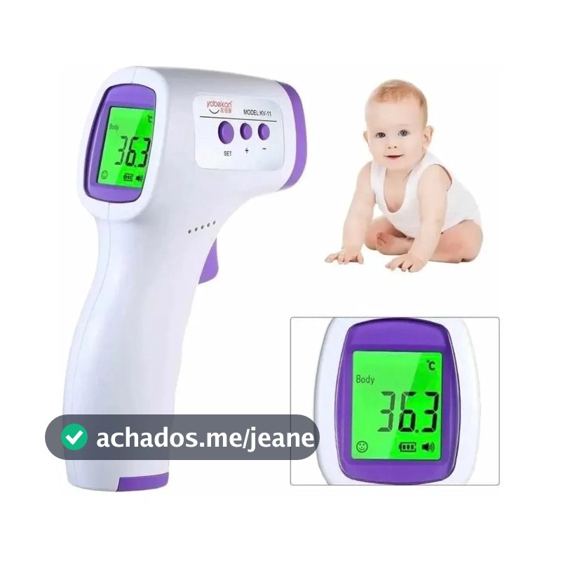 Termômetro Infravermelho Para Bebê Adulto Termômetro Digital Display Lcd