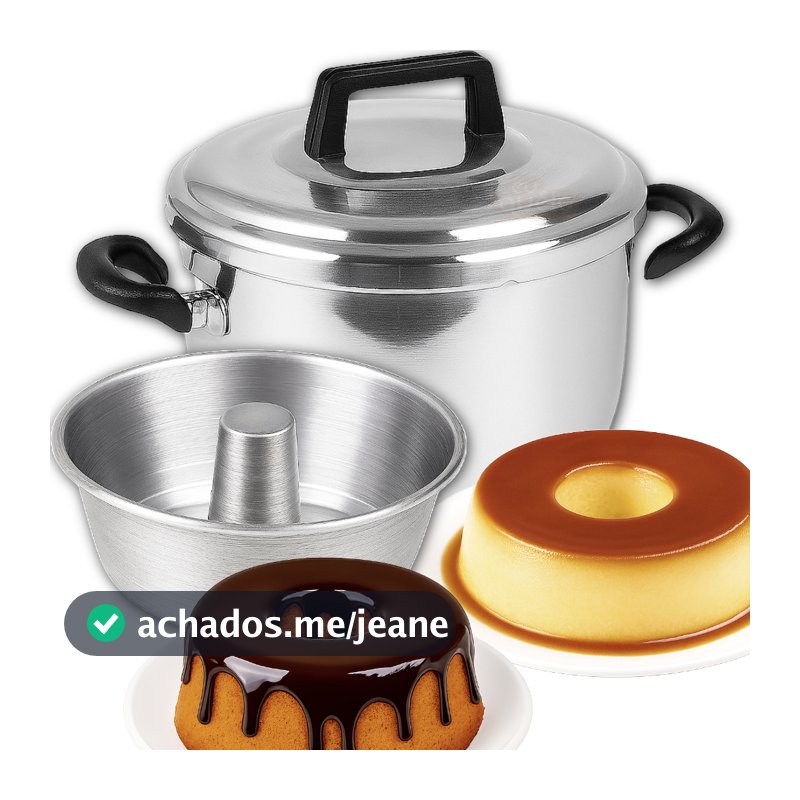 Panela Meia Pressão Faz Pudim em 15 min e Bolo em 30min em Banho Maria Panela Resistente