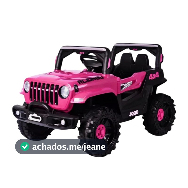 Carro Elétrico Carrinho De Passeio Quadriciclo Infantil Jipe com Acelerador de Pé e Controle Remoto
