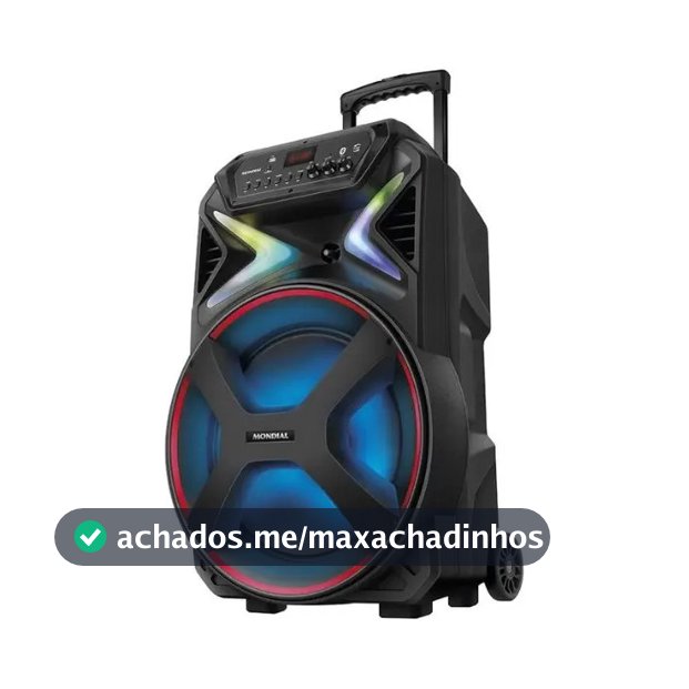 Caixa De Som Amplificada Mondial Connect Lights Plus Cm-700