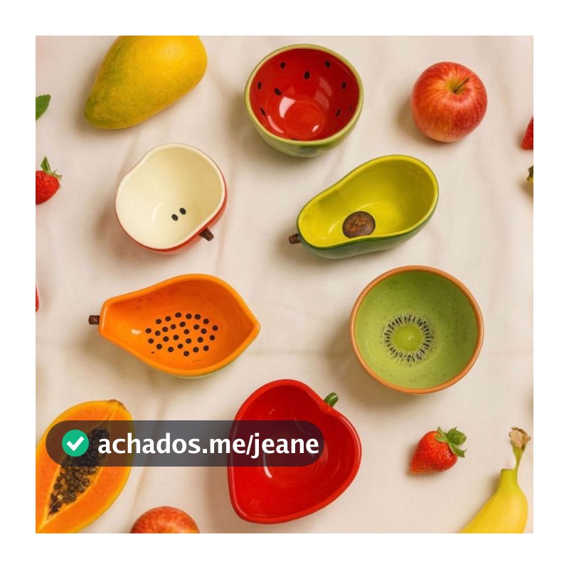 Kit 6 Bowls de Frutas em Cerâmica