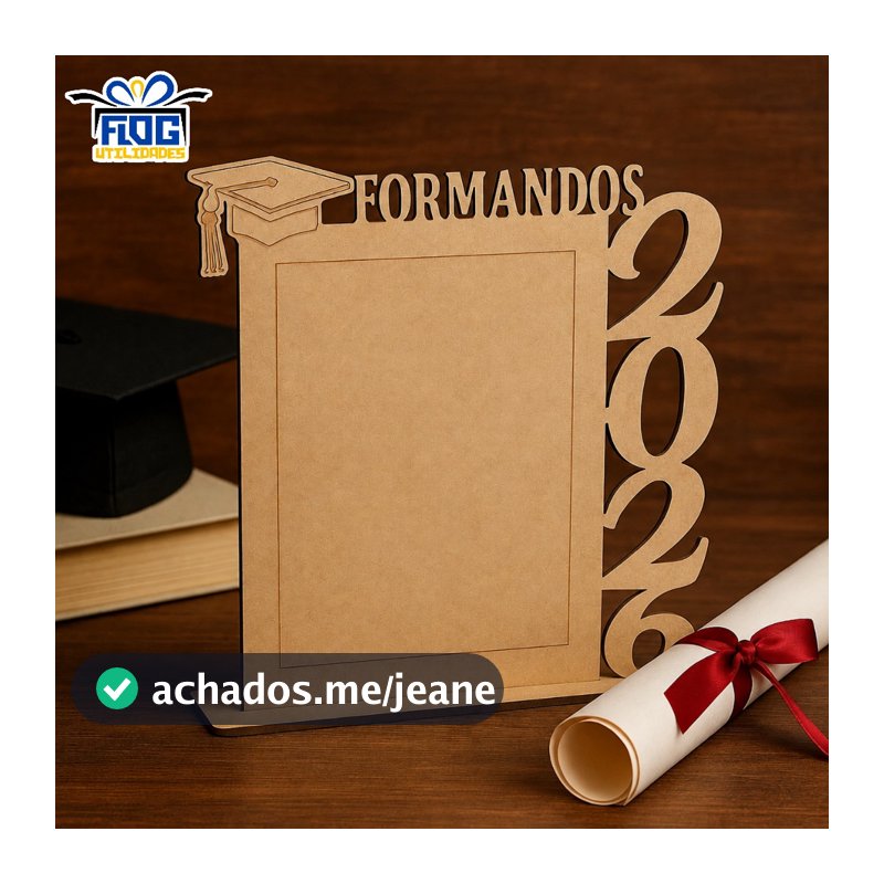 Kit Porta Retrato vertical FORMANDOS escolar  - 2026 MDF lembranças decorativa - Decoração / Sala Escolar - Papelaria