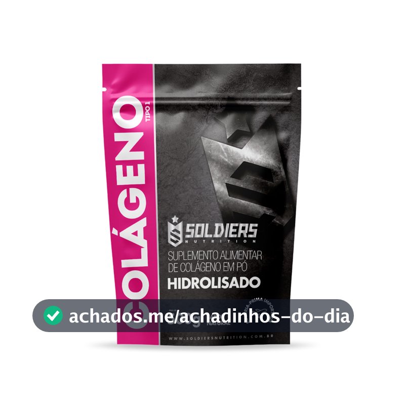 Colágeno Hidrolisado Tipo 1 500g 100% Puro Importado Soldiers Nutrition Beleza Pele Unhas Cabelos