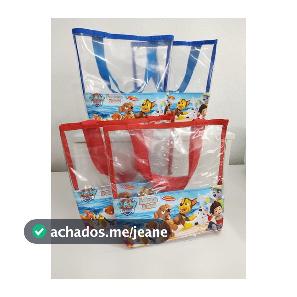KIT 30 lembrancinha bolsa praia /TODOS OS TEMA/pode escolher a cor