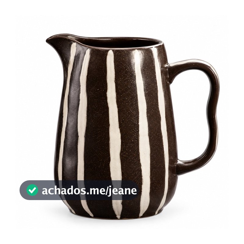 Jarro Decorativo Cerâmica Marrom Carnaúba Tuut 35980
