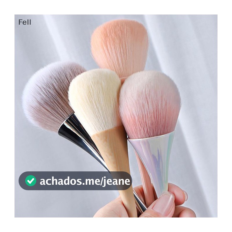[Fel] Escova De Limpeza De Poeira Para Unhas Manicure Pincel Arte Em Cabeça Grande Flor Pó Blush Salão De Beleza Maquiag