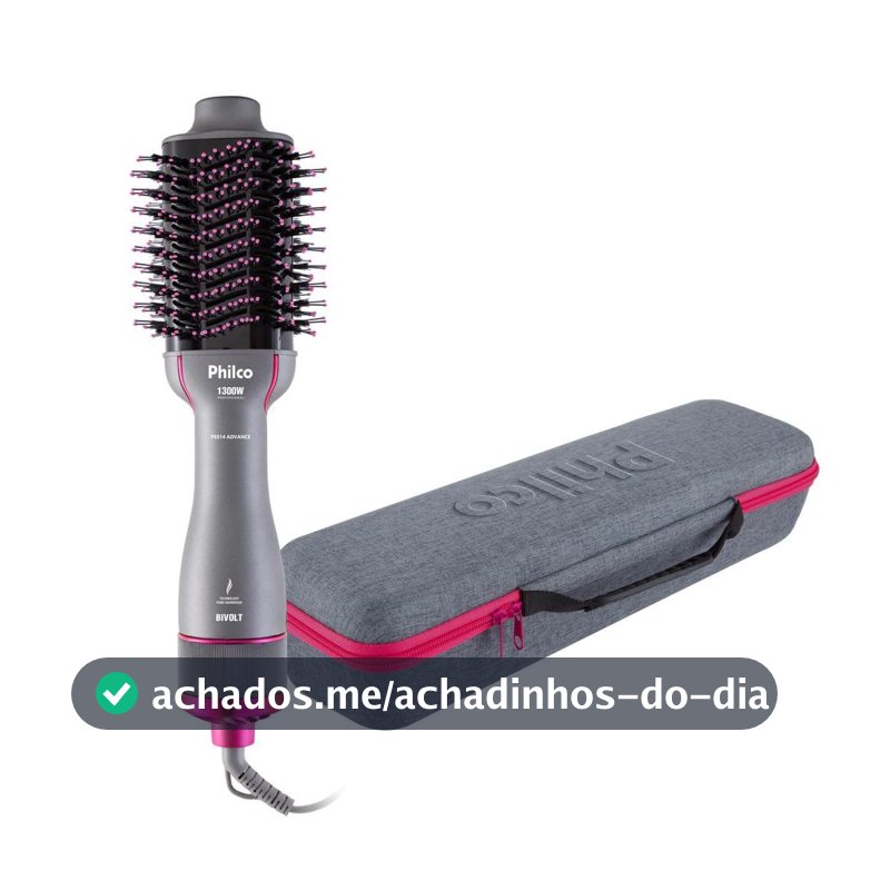 Escova Secadora Philco Soft Advance 1300W Bivolt 4 em 1 PES14