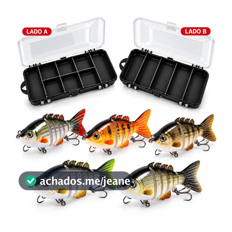 Isca Artificial Lambari Articulada para Tucunaré Dourado Traíra