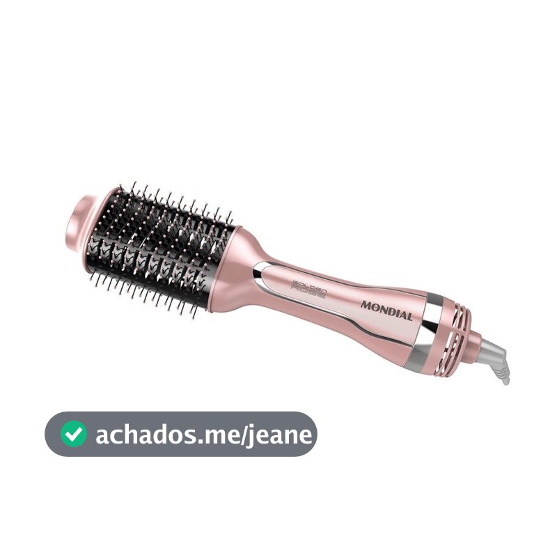 Escova Secadora Mondial Golden Rose Es-02-bi Bivolt 1200w 110v/220v