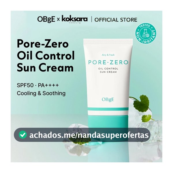 [OFFICIAL] OBgE Pore Zero Oil Control Sun Cream 50ml