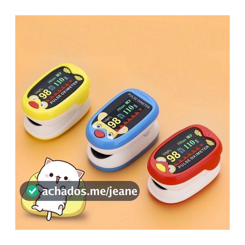 Oxímetro Infantil Neonatal Pediátrico De Dedo Digital Crianças Medidor Oxigênio Recarregável Pulse Yihan