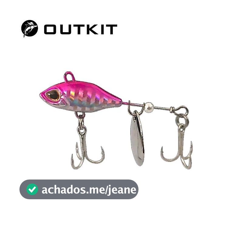 OUTKIT Longo Tiro Rotativo Cauda VIB Vibração Isca Spinner Colher Iscas De Pesca Jigs Trator Duras Enfrentar