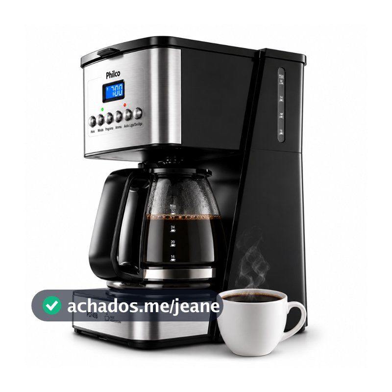 Cafeteira Philco 40 cafezinhos 1000W Painel Digital com Timer