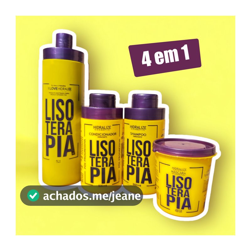Kit Mascara Redutora Hidralise Shampoo Condicionador e Máscara Reconstrutora