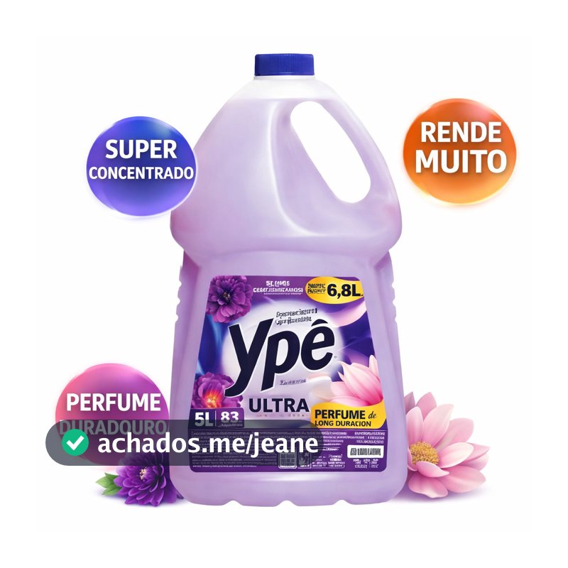 Amaciante Ypê 5L Intenso Ultra Super Concentrado Rende Muito Perfume Forte Maciez