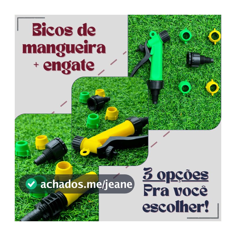 Kit Bico Mangueira (escolha o modelo) com Redutor de Torneira e 4 Abraçadeiras!!