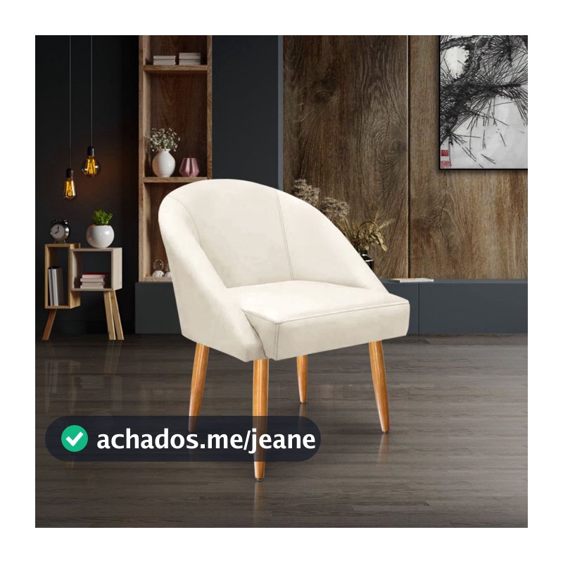 Cadeira Lua Decorativa Sala Jantar Mesa Quarto Cozinha Pés Palito