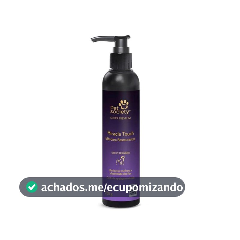 Miracle Touch Pet Society Máscara Hidratante Para Pets 230g