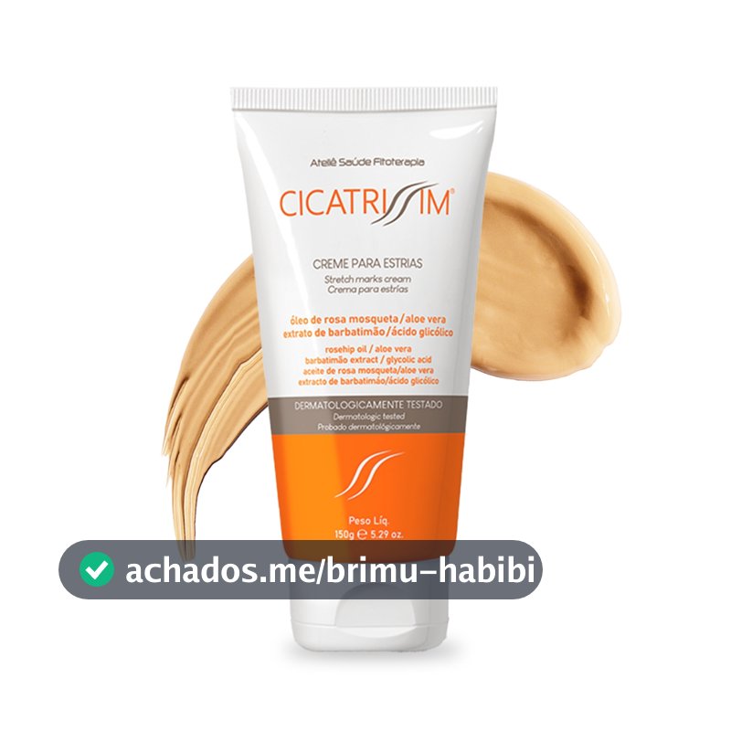 Cicatrissim Creme Redutor de Estrias - Suaviza Estrias, Uniformiza e Firma a Pele - 150g