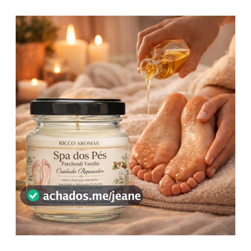 Vela de Massagem SPA DOS PÉS - Hidratação Profunda e Intensa | Pés renovados - RESULTADO IMEDIATO