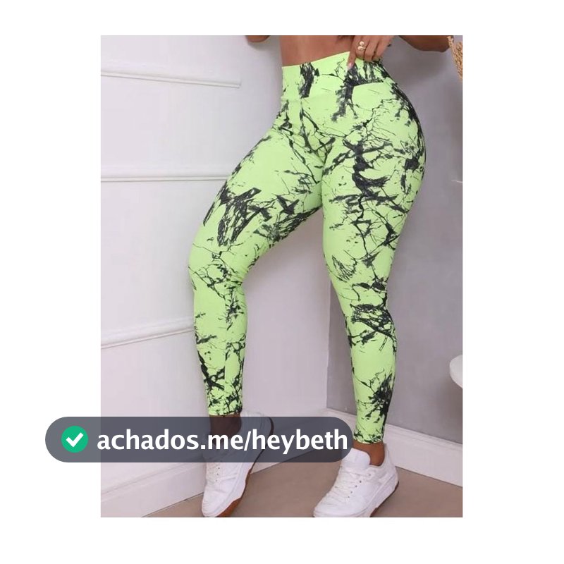 ⚡ CALÇA LEGGING FEMININA FITNESS MARMORIZADA⚡, estampa tie day, cintura alta disponível em varias cores