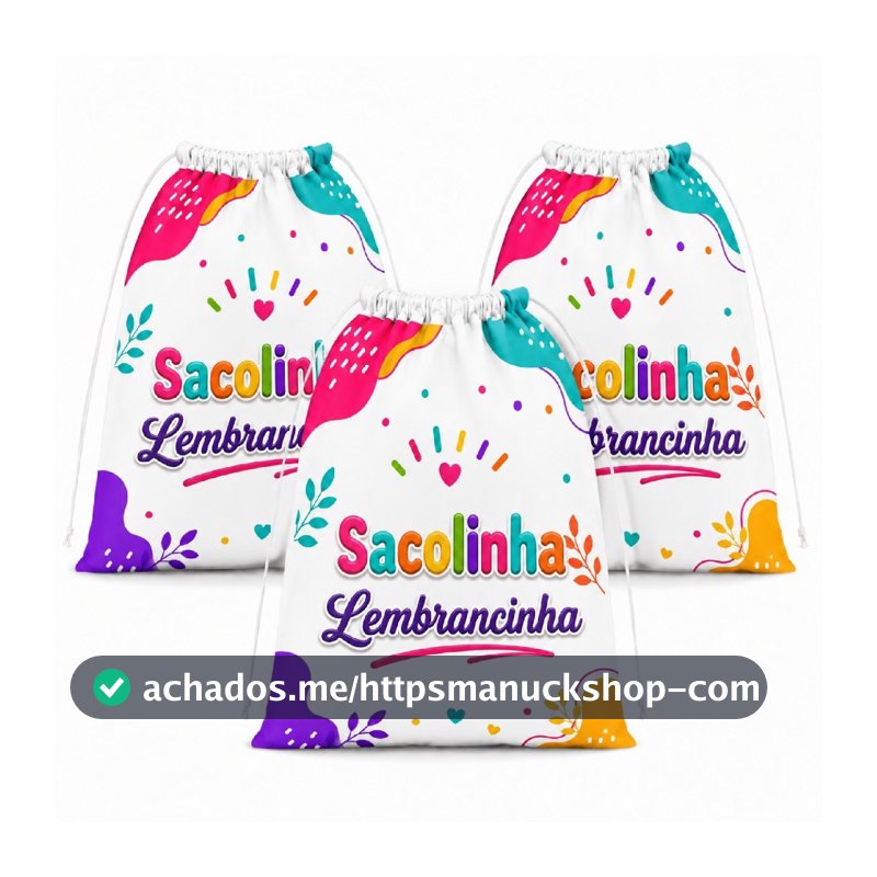 Sacolinha Surpresa Lembrancinha Personalizada com Nome Idade ou Foto 15 x 20 cm - 42