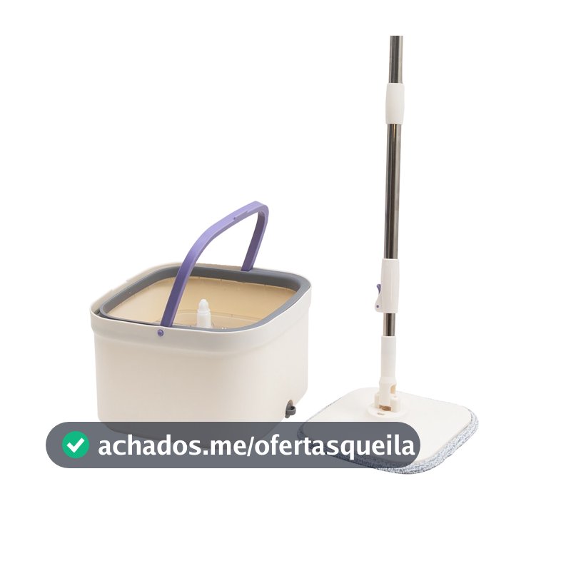 MOP GIRATÓRIO ÁGUA NOVA COM BALDE 4L E ESFREGÃO - SIMPLO