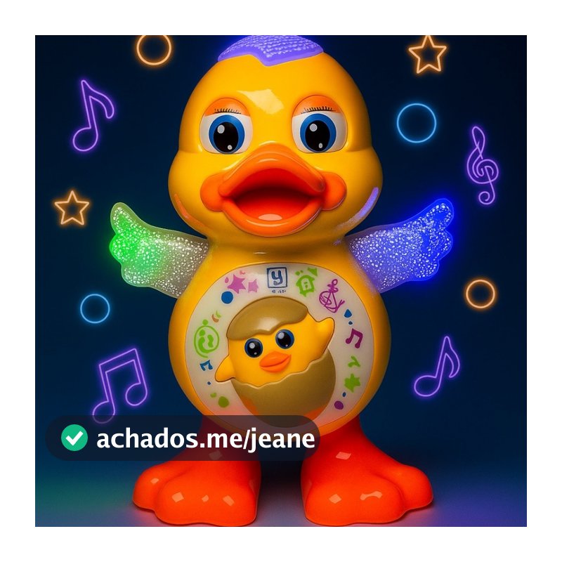 Patinho Dançante Com Luzes Pato Dançarino Musica Criança Brinquedo