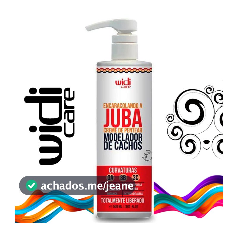 Creme de Pentear Modelador de Cachos Encaracolando Juba Widi Care 500ml