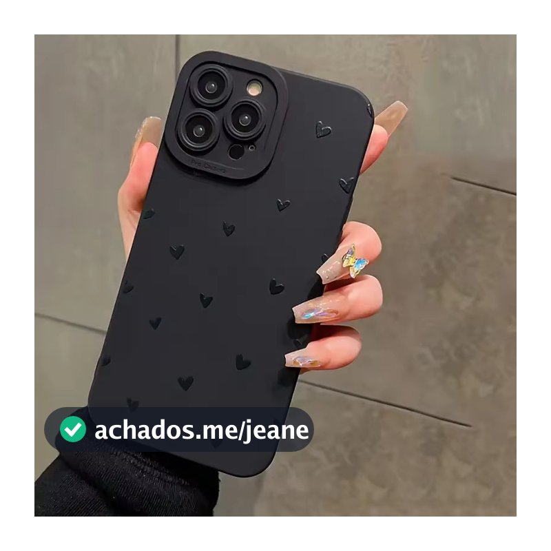 Capinha Capa De Silicone Anti-impacto Para IPhone 18 7 8 X Xs XR 11 12 13 14 15 16 17 Air Plus Pro Max Clássico Coração