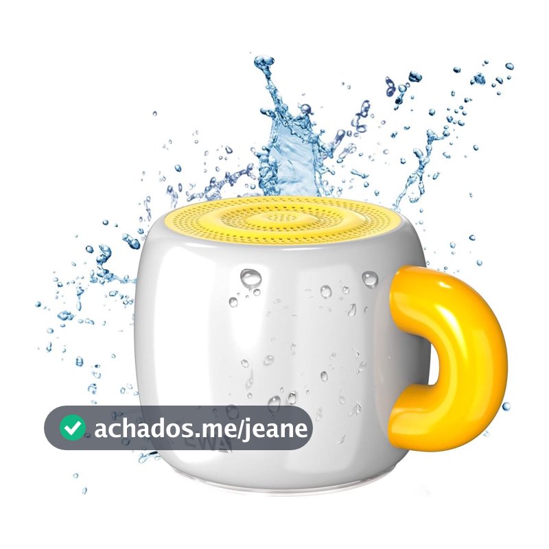 Caixa de Som Bluetooth EWA, Mini Caixa de Som Bluetooth Portátil com Design Criativo em Forma de Copo, Resistente à Água