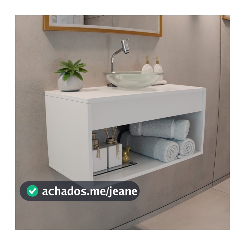 Gabinete Banheiro Armário 60CM Sem Cuba Promoção