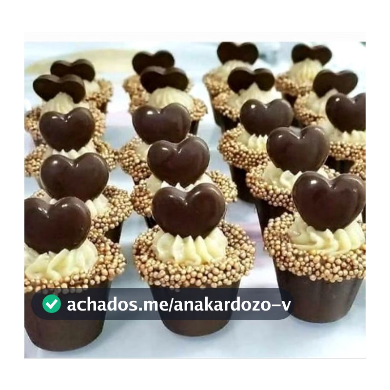 Copinho de chocolate REDONDO para doces finos