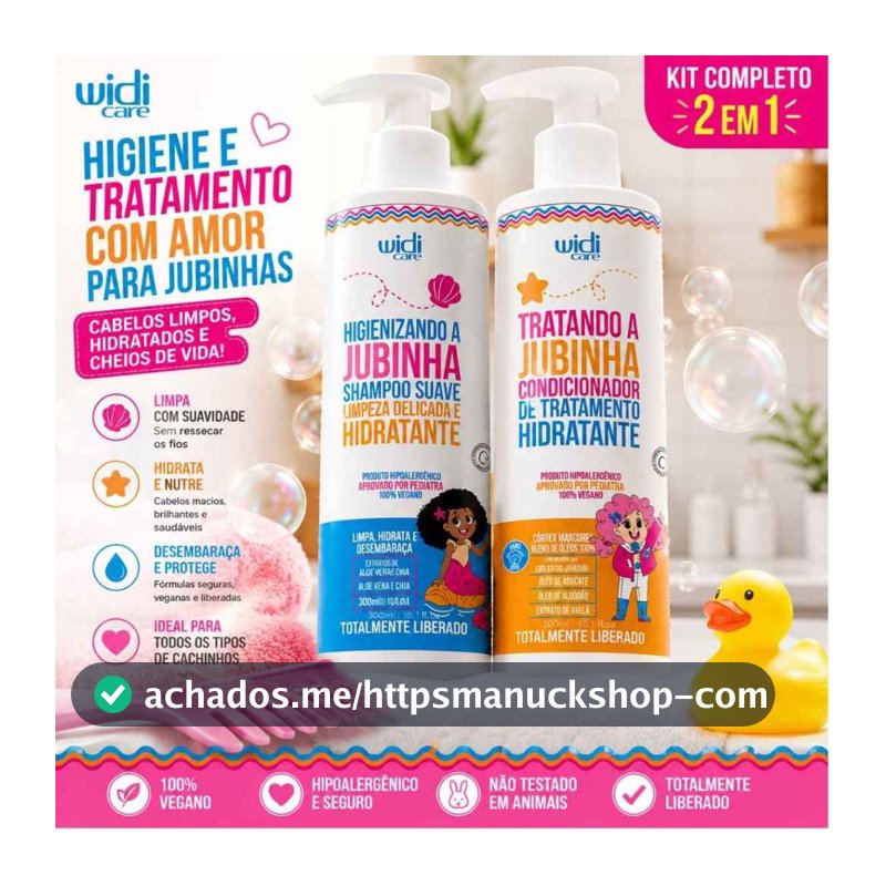 Widi Care A Jubinha Kit Shampoo 300ml + Condicionador 300ml