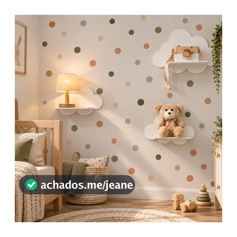 Kit 200 Adesivos de Parede Infantil Bolinhas Coloridas Safari Decoração Quarto Menina Menino