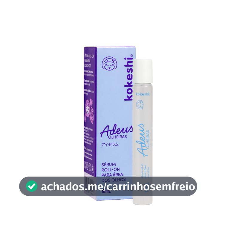 Sérum Roll-On Área dos Olhos Adeus Olheiras 10ml Kokeshi