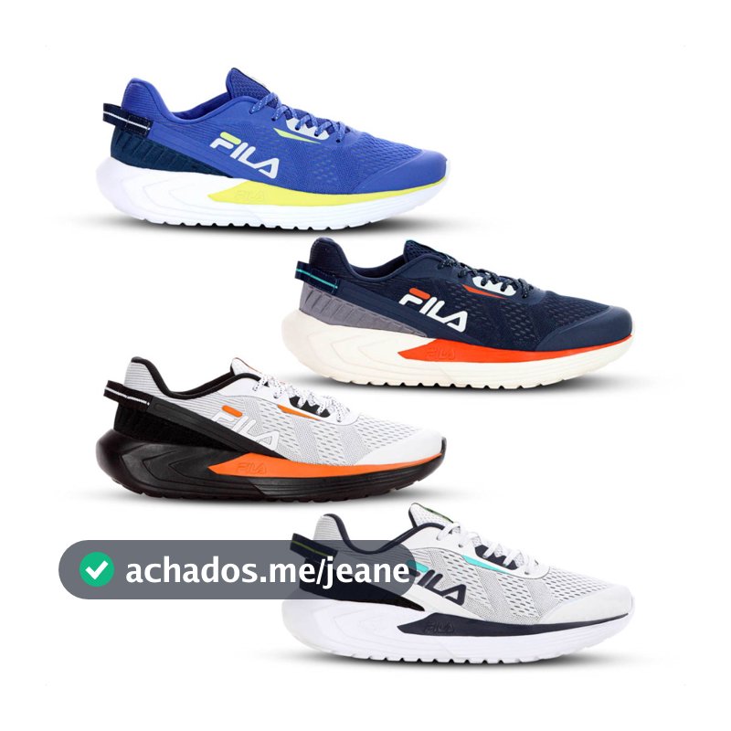 Tênis Fila Diffusion Masculino Esportivo Para Corrida e Caminhada