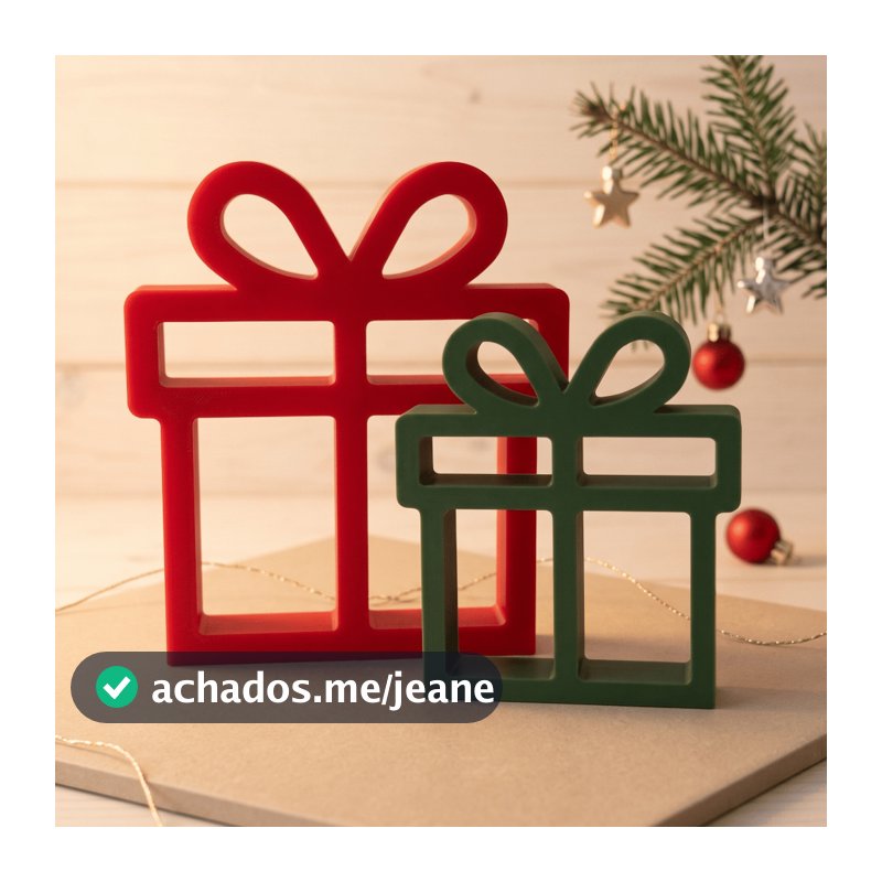 Presentes Decoração Natal Vermelho Verde efeito Madeira Minimalista Cenário Fotos Catálogo