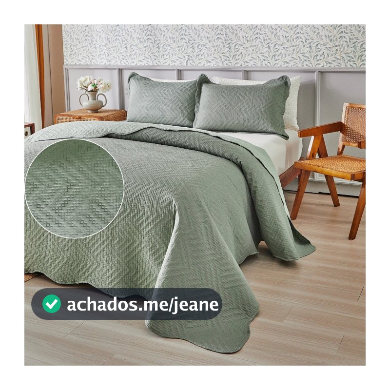 Kit Colcha Cobre Leito Liso 3 Peças Itália Dupla Face Aba Americana Tamanhos Variados