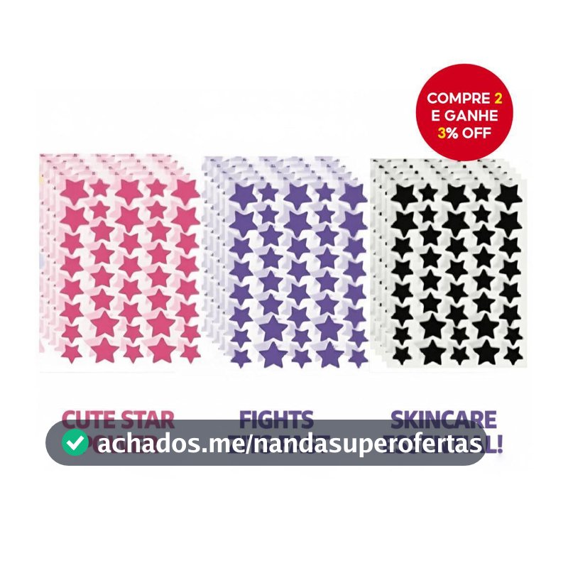 Adesivos hidrocolóides anti-acne para espinhas; cuidado inverno; presente ideal Natal/Ano Novo