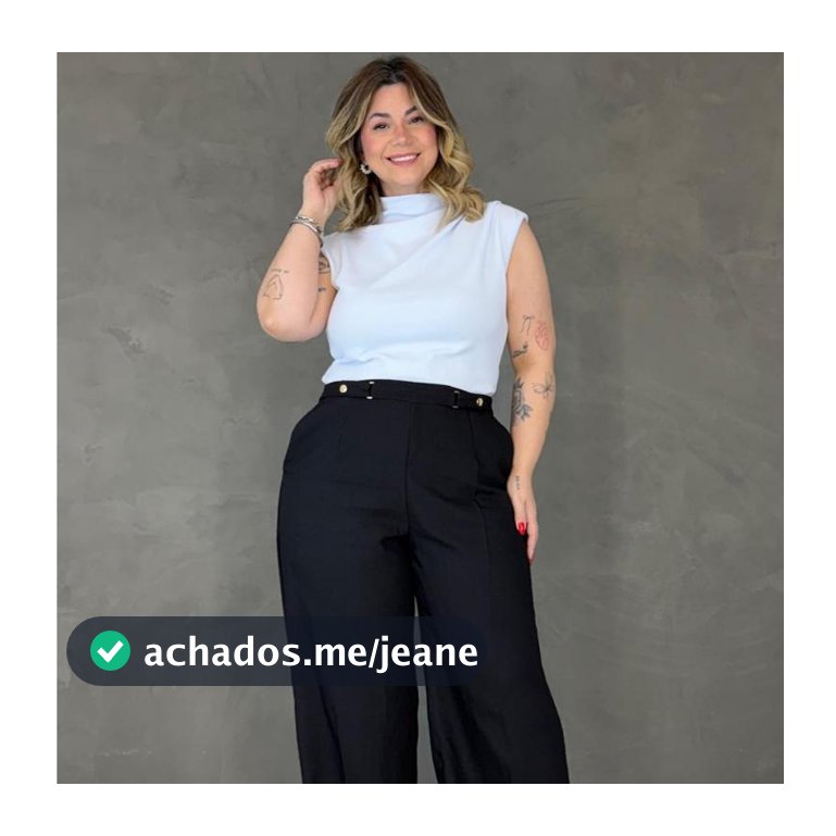 Blusa Plus Size Básica Anaruga Muscle Tee Gola Alta Lola