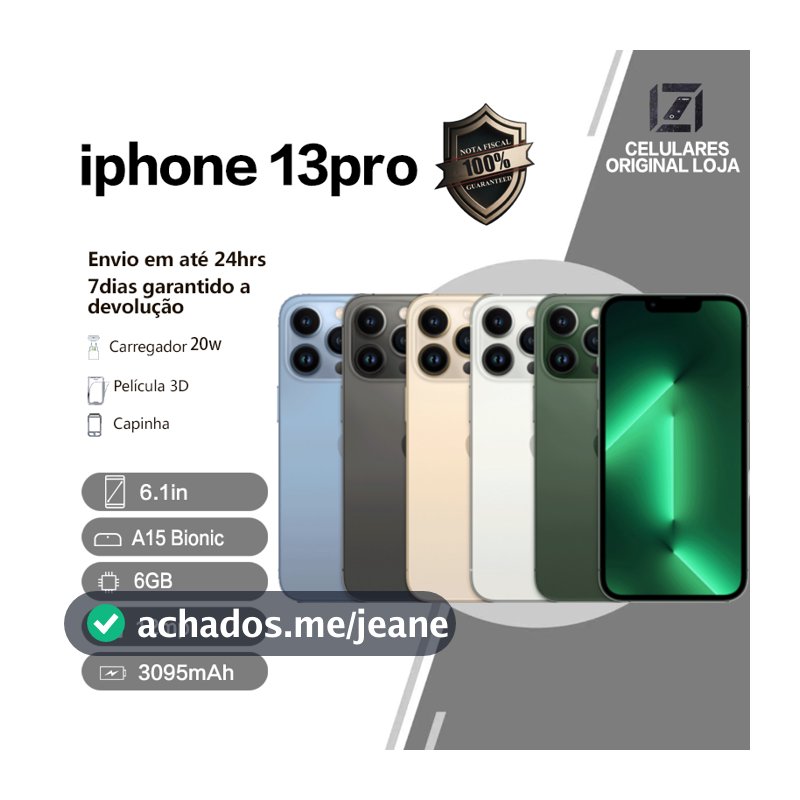 Celular IPhone 13 Pro/ 128/256GB 100% Original Com Garantia