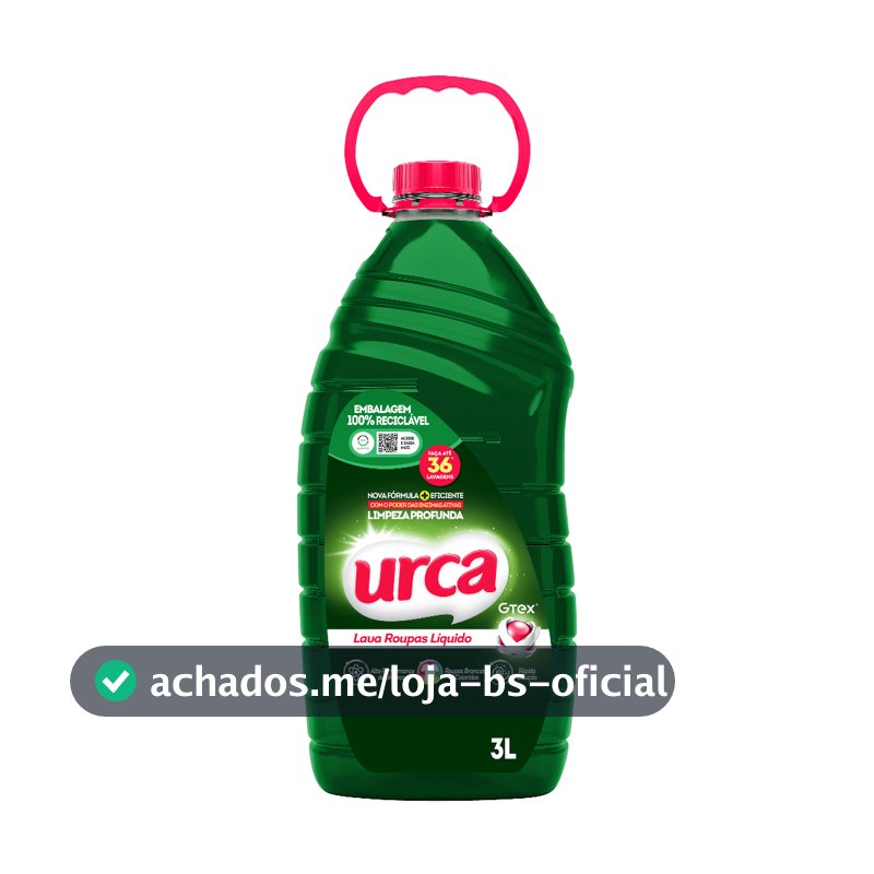 Lava Roupas Liquido Urca Verde - 3l