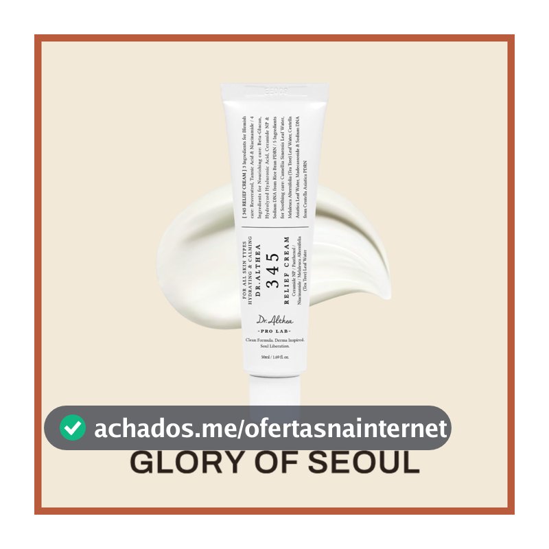 [Dr.Althea] 345 Relief Cream, 50mL - Lightweight Post-Acne Care
